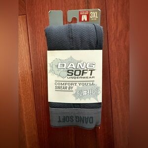 DULUTH TRADING Men's Dang Soft Extra Long Boxer Briefs Black SZ 3XL Underwear